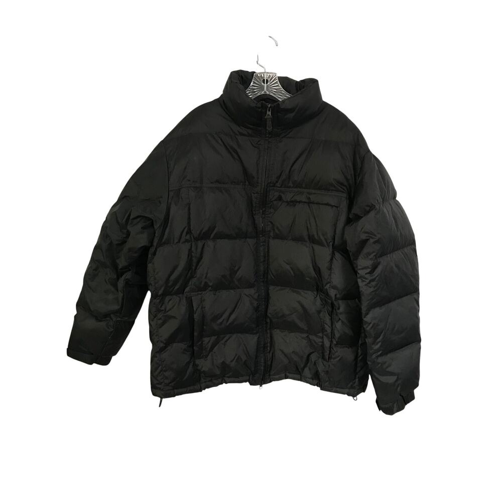 Polar Edge Black Puffer Jacket Coat Size XL Mens Full Zip Heavyweight Insulated